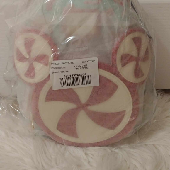 🎄FIRM! NWT DISNEY PARKS LOUNGEFLY 2022 CHRISTMAS HOLIDAY MICKEY MOUSE MINI BACK - Picture 3 of 9